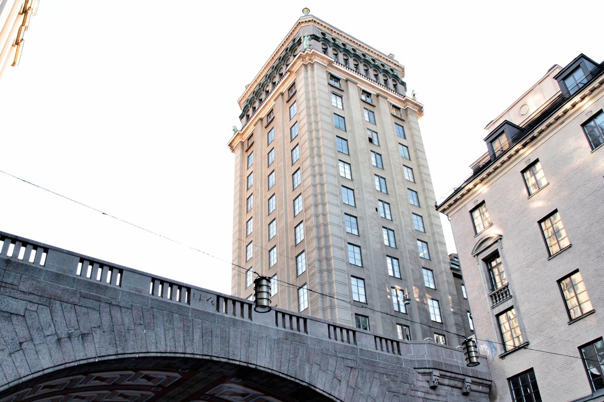 Ett av Kungstornen på Kungsgatan i Stockholm